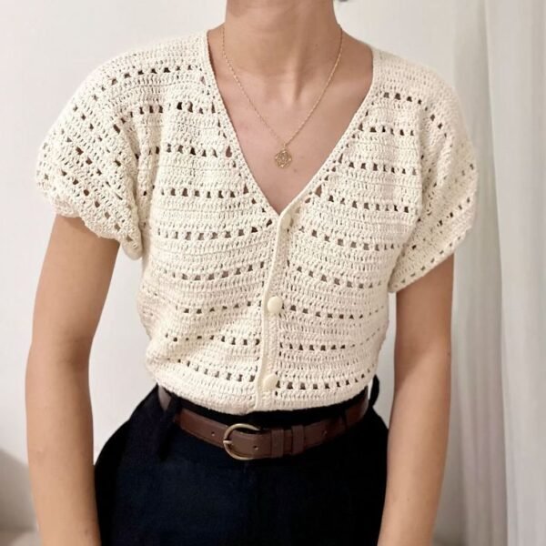Blusa De Crochet Clásica