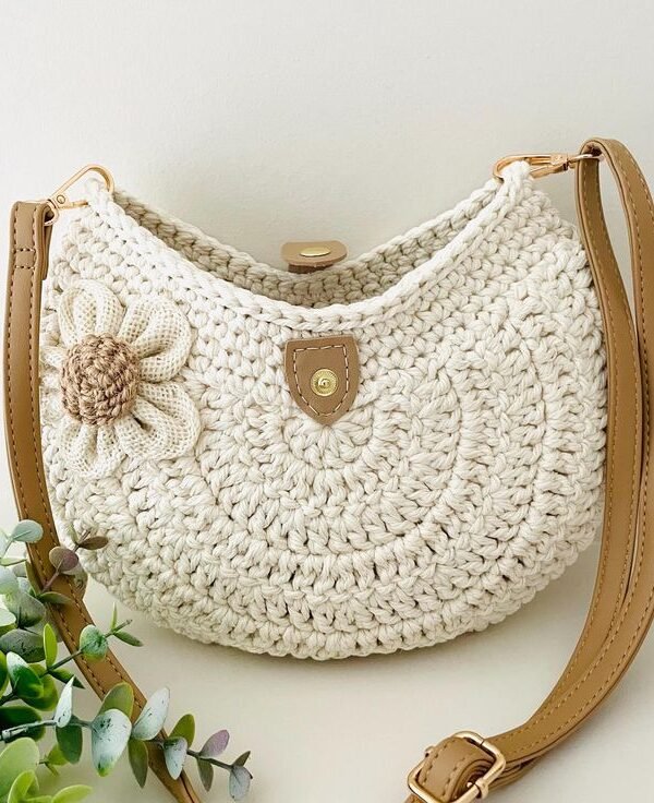 Bolsa De Crochet Flor