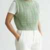 Chaleco de Crochet Menta