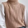 Chaleco De Crochet Camel